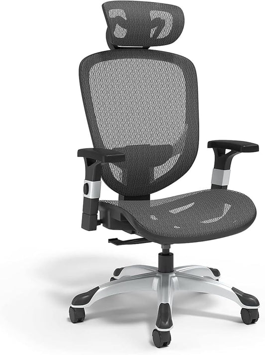 STAPLES Hyken Ergonomic Task Chair, Mesh, Ergonomic, Lumbar Support, Swivel, Black