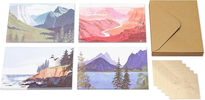 Papyrus Blank Cards with Envelopes, National Parks (20-Count)