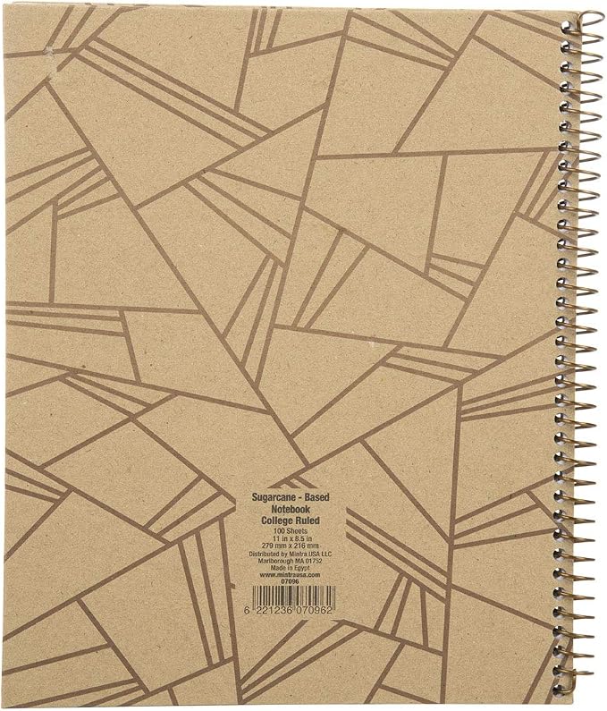 Mintra 100% Recycled Notebooks (Letter Size (8.5in x 11in), Design Set 3pk)