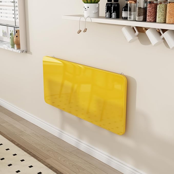 Wall Mounted Laundry Room Folding Table，Fold Down Desk for Small Spaces |Office|Study|Work Bench|Kitchen Dining Restaurant| Home Bar | Waterproof Easy to Install and Clean35.5 x19.7