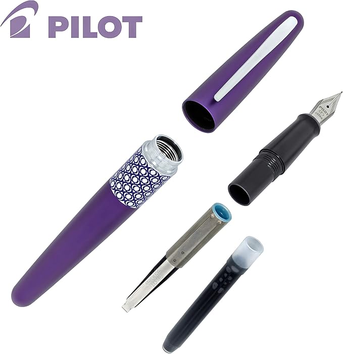 Pilot Metropolitan Fountain Pen, Retro Pop Purple, 1.0mm Stub nib