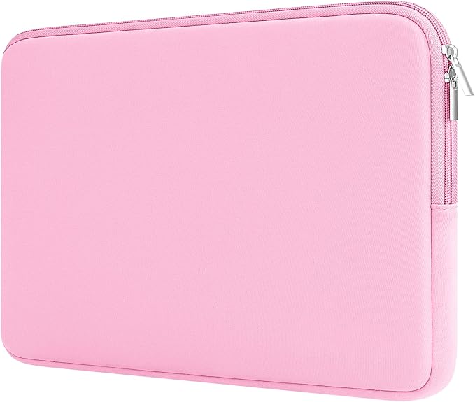 RAINYEAR 11-11.6 Inch Laptop Sleeve Protective Case Soft Carrying Cover Compatible with MacBook Neo A18 11.6" MacBook Air for 11" Notebook Tablet Chromebook (Pink)