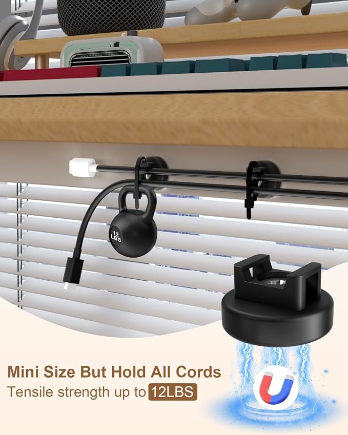 15 PCS Magnetic Zip Tie Mounts, Black Magnetic Wire Holder Multipurpose & Releasable Nylon Cable Ties & Cable Tie Mounts Base and Tapping Screws for Car and Office Supplies(85 Pcs 22mm)