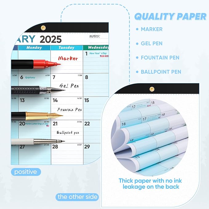 Desk Calendar 2026 with Stickers 18 Months Calendar Runs from January 2026 to June 2027 Large 17 x 12 inch Desktop or Wall Monthly Calendar Planner for Schedule Organization, Colorful