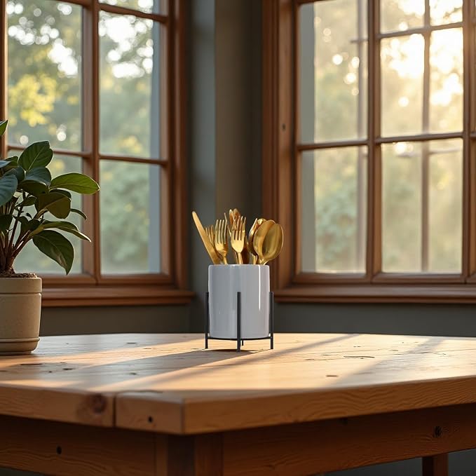 Grey Pen cup,Pencil Holders Pen Holders Desk Accessories for Women Desk