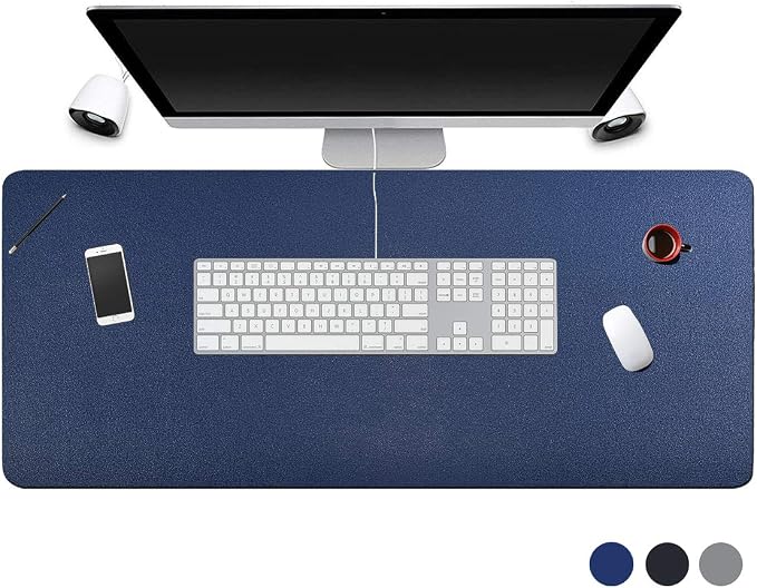 Desk Pad for Office Home 31" x 13",PU Leather Waterproof Large Desk Writing Mat Organizer,Multifunctional Ultra Thin Dual Use Desk Blotters Mouse Pad Protector …