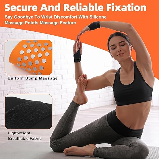 Wrist Brace,2 pack Wrist Support for Carpal Tunnel Pain Relief,Ulnar Brace Ultra-Thin Elastic for Tear,Wrist wraps Repetitive Wrist Use Injury,Fits Both Wrists