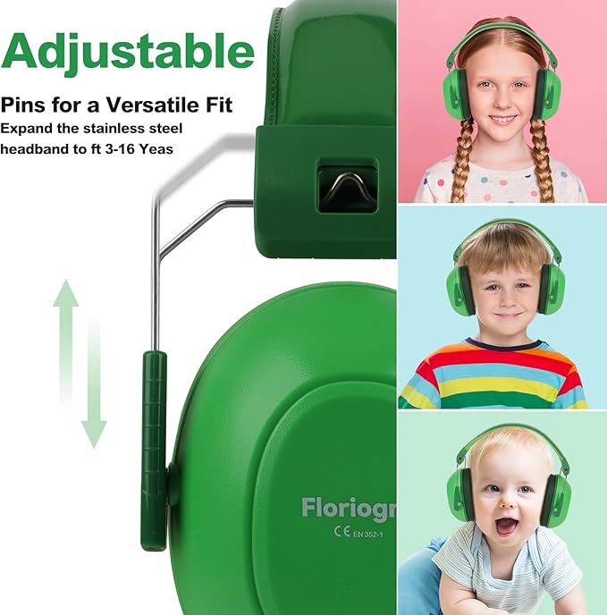 2 Pack Noise Cancelling Headphones for Kids, Kids Ear Protection 28dB SNR Noise Reduction Ear Muffs for Children/Toddler, Noise Cancelling Hearing Protection For Fireworks/Monster Truck