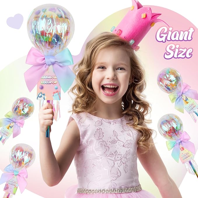24 Pack Giant Rainbow Stationery Set Party Favors & Goodie Bags for Kids, Return Gifts for Birthday Party, Classroom Rewards Prizes & Gifts Exchange for Students, Back to School Stationery Gift.