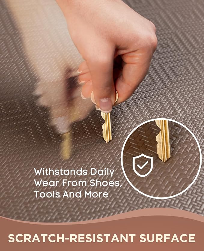 Ophanie Kitchen Mats for Floor, 1/2 Inch Thick, 20x32 Anti Fatigue Cushioned Mat,Kitchen Rugs,Waterproof,Comfort Ergonomic Standing Mat for Office,Home,Sink with 99+ Pairs of Anti-Slip Bottom Ridges