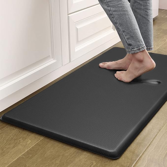 Artnice Kitchen Mats for Floor, 3/4 Inch Thick Anti Fatigue Mats for Kitchen Floor, Non-Slip Standing Desk Mat, Waterproof Cushioned Kitchen Rugs for Home, Office, Sink, Laundry (17.3" x 28")