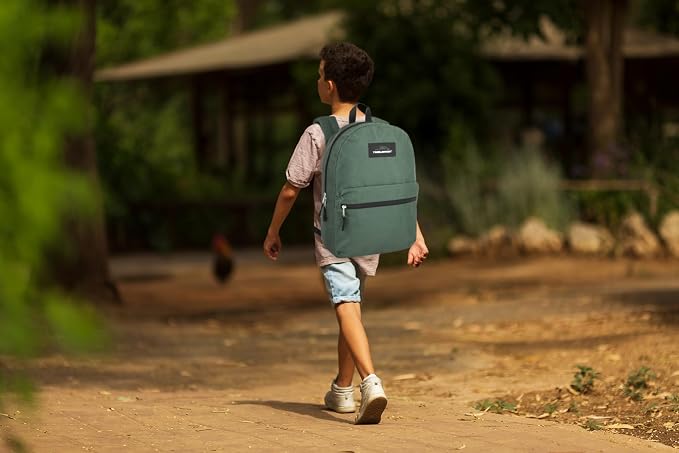 Trail maker Backpack with School Supplies for Kids - 20 Piece Back to School Supplies with 17" Backpack (Green Pack)