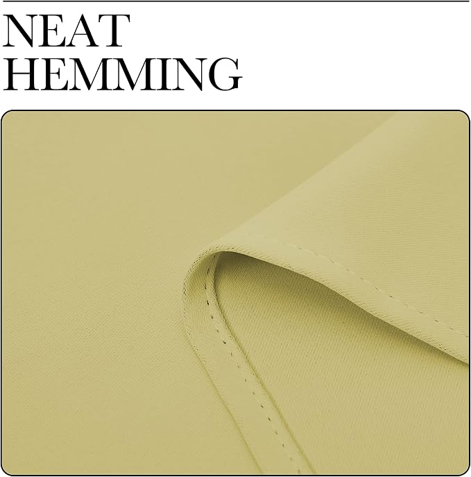 NICETOWN Paler Yellow Blackout Curtain 68 inch Long, 55 inches Width, 1 Panel, Thermal Insulated Window Treatment with Grommet Room Darkening Thermal Insulated Panel for Bedroom/Living Room