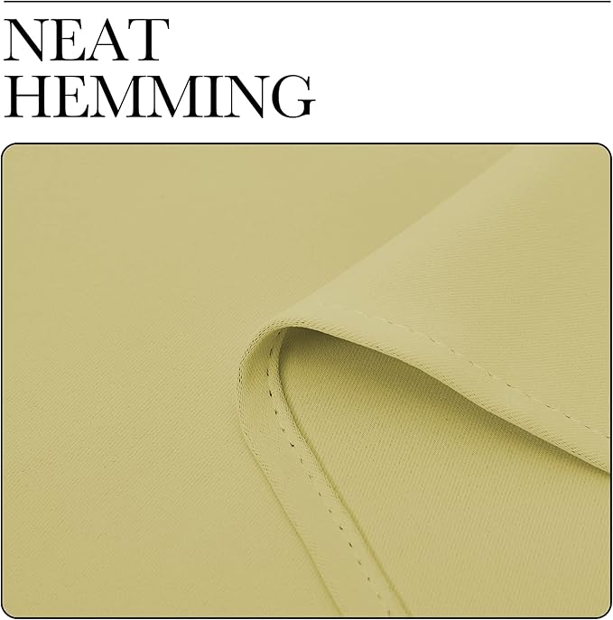 NICETOWN Blackout Curtain Blind for Bedroom, Single Panel, W34 x L72 inches, Paler Yellow, Thermal Insulated Grommet Blackout Room Darkening Drape/Drapery