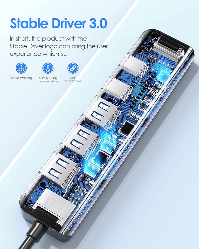 LENTION USB C Hub, Multiport with 4K@60Hz HDMI, 3xUSB-A Ports, USB-C Data Port, 100W PD Port, Compatible New MacBook Pro/Air, iPhone 17 Pro/Pro Max, Surface, Chromebook, More(CE35p, Gray)