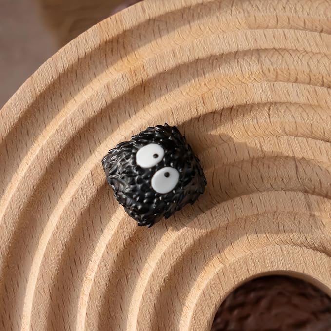 Artisan Keycap - Black Coal Ball Resin Keycaps 1U ESC Custom Handmade Keycap Replacement for Mechanical Keyboard (MQK-01)