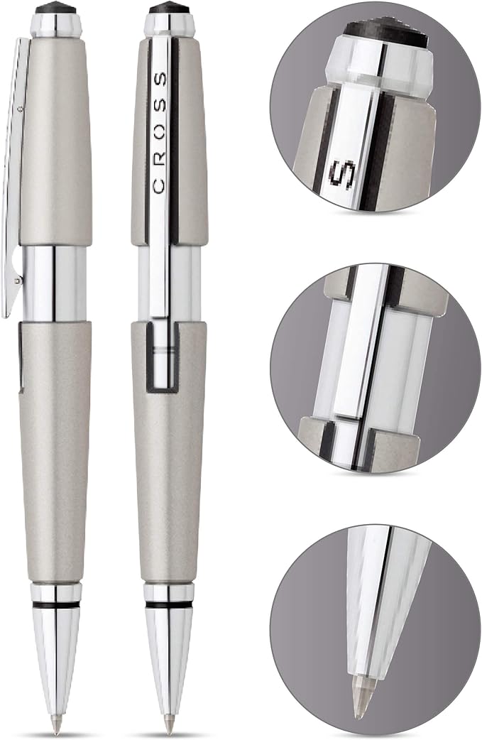 Cross Edge Titanium Blast Rollerball Pen - AT0555-5