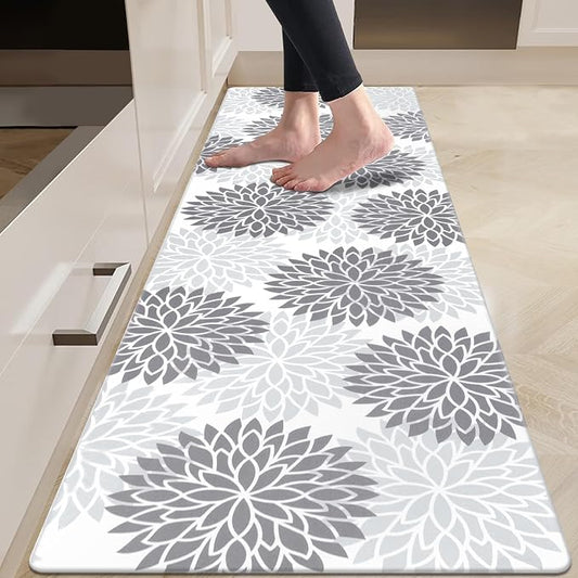 HEBE Anti Fatigue Kitchen Mats for Floor 20"x71", Cushioned Standing Mat | Non Slip Waterproof Kitchen Runner Rug, Heavy Duty Padded Foam Comfort Mat Floor Carpet for Standing Desk, Laundry, Sink
