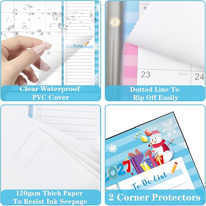 Lateefah Desk Calendar 2026, Large 22'' x 17'' Desk Calendar 2026-2027, 18 Month Desktop Calendars for Home & Office, Use July 2026 to December 2027