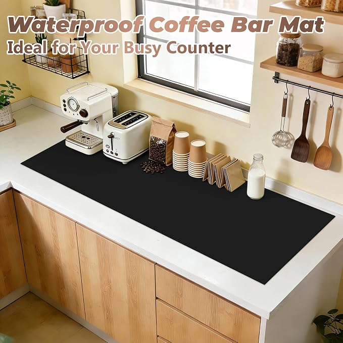 Heat-Resistant Silicone Table Protector Cover 49.2x19.7x0.06 Inch Thick | Food-Grade Table Protector for Dining Room Table Kitchen Countertop & Counter Mat -Waterproof Tabletop Cover Pad & Crafting