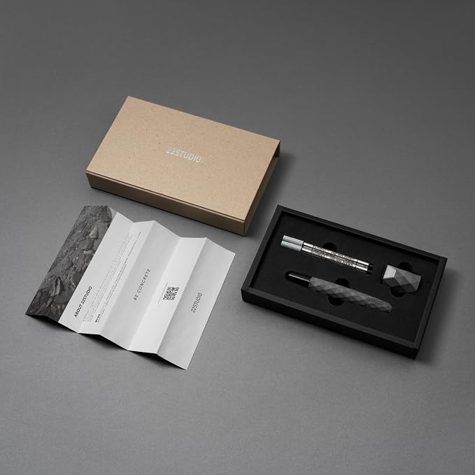 22STUDIO Polygon Rollerball Pens Gift Set| Luxury Smooth Writing Pen | Unique Design for Professionals & Collectors | Premium Office Stationery | Gift for Executives & Writers (Midnight)