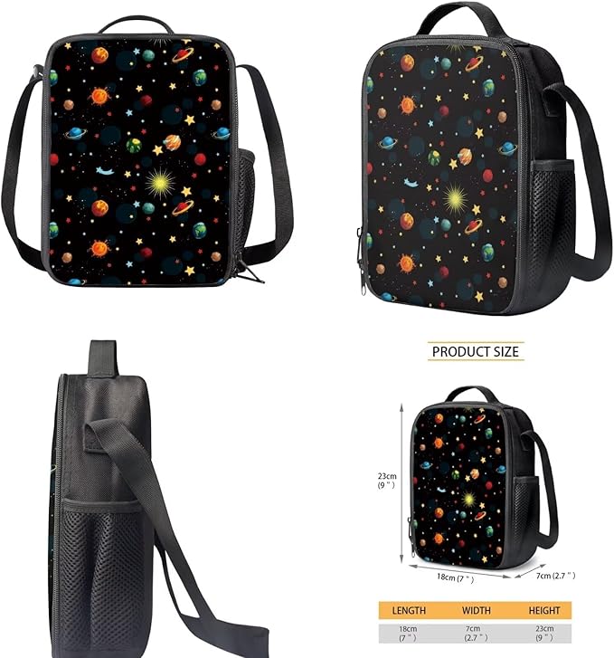 Planet Toddler Backpacks for Girls 6-8 Fashion School Book Bag and Lunch Bag Set for Toddler Girls Backpacks Back to School Supplies