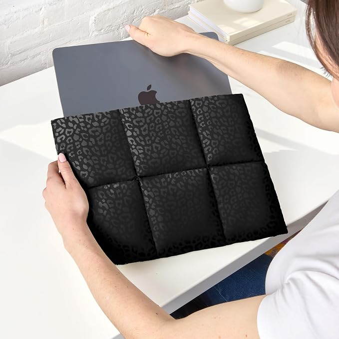 Vandel Puffy Laptop Sleeve 13 inch - 14 inch Waterproof Laptop Sleeve Case, Compatible with 13 inch MacBook Air/Pro 13 / MacBook Pro 14, iPad Pro 12.9, 13.3 in HP Dell, Air Case, Computer Bag Cover