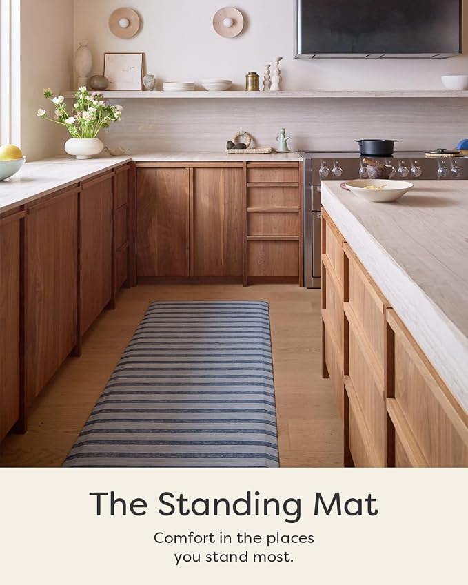 House of Noa Nama Standing Mat – Anti-Fatigue Cushioned Kitchen Mats for Floor | Ergonomic Bounce-Back Foam Kitchen Mats | Anti-Fatigue Mats for Kitchen & Standing | Devon Rivera | 22" x 36"