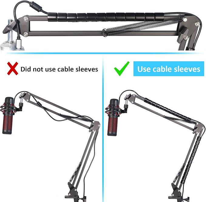 Mic Arm for HyperX QuadCast - Professional Boom Arm Compatible with HyperX QuadCast S and QuadCast Microphone, Adjustable Scissor Microphone QuadCast Boom Arm by YOUSHARES