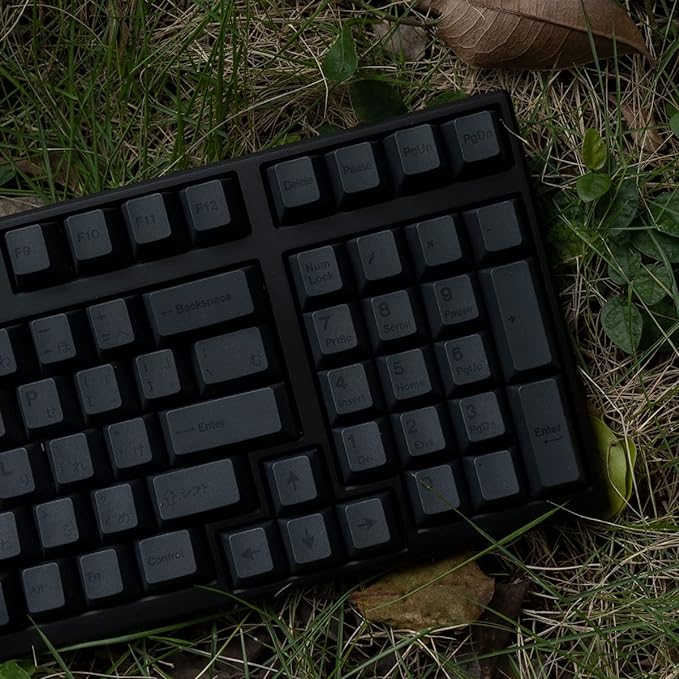 PBT Japanese Gray Keycaps 144 Keys Cherry Profile DYE-Sub Custom Minimalist Keycaps for 60% 65% 70% 75% Cherry Gateron MX Switches Mechanical Keyboards