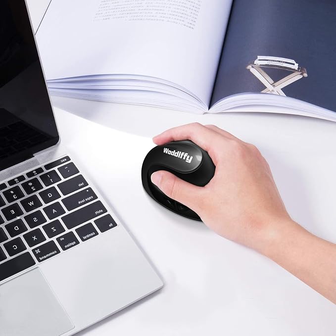 Vertical Mouse,2.4G Wireless Vertical Mouse Small Hand Mouse with 5 Buttons 1000/1200/1600 DPI Ergonomic Mouse for Office