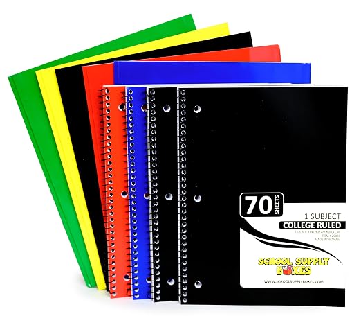 School Supply Boxes | High School Writing Bundle (1 Box) | Back to School Essentials Kit for Students & Teachers | Includes College-Ruled Filler Paper, College-Ruled Notebooks, 12 ct. Pens, & More