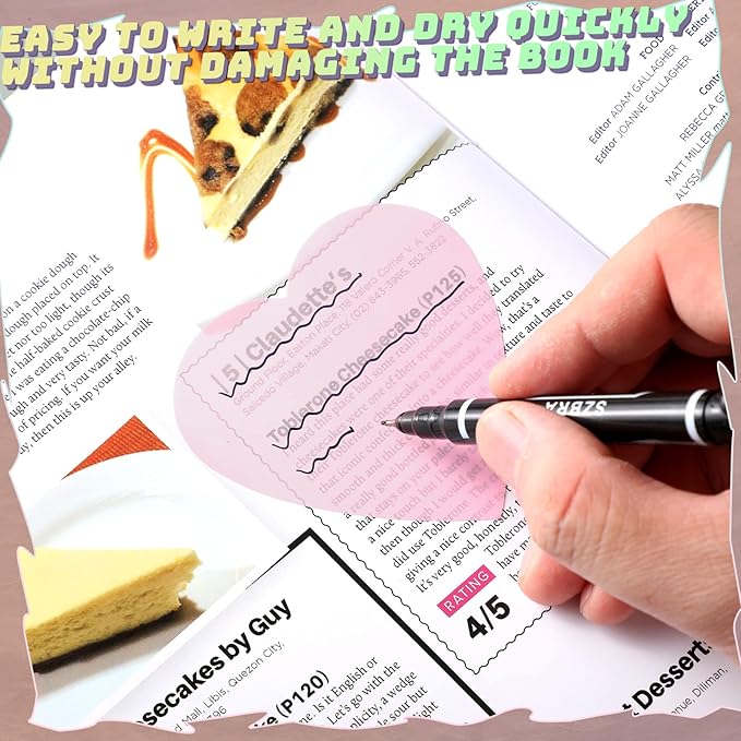 Jetec 500 Sheets Transparent Sticky Notes Bulk 3x3 Pastel See Through Sticky Notes Clear Books Annotation Tabs Self Adhesive Waterproof Translucent Memo Pad for Office Bible(Colorful,Cute)