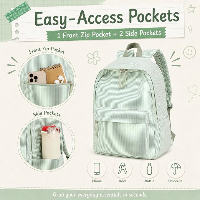 BTOOP School Backpacks for Teen Girls Bookbags Lightweight Kids Backpack School Bags Set with Lunch Box Pencil Case