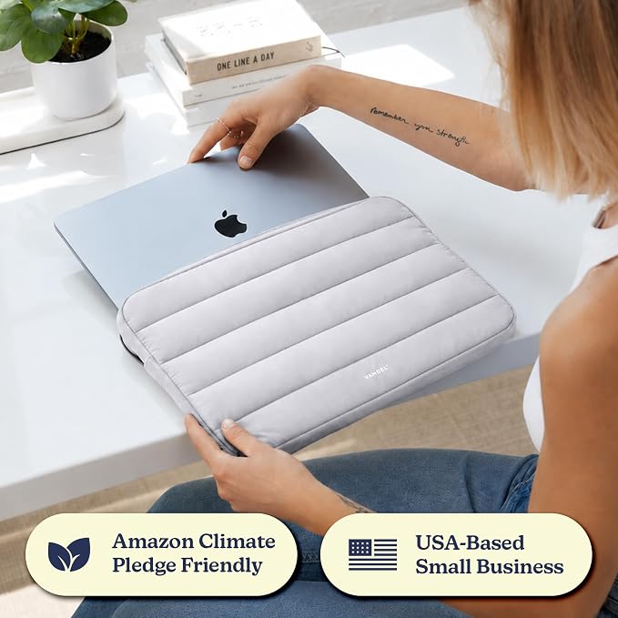 Vandel The Original Puffy Laptop Sleeve Case, 13-14 inch Laptop Sleeve Bag Case 13.3 Inch, Compatible with MacBook Air 13, Pro 14/13 iPad Pro 12.9, HP Dell ASUS, Computer Bag Cover