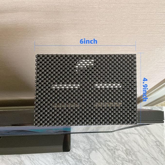 TV Top Shelf 6 inch Wide Platform Solid Screen Shelf Adjustable Mount | Desktop PC Monitor for Streaming Devices,Apple TV, Media Boxes, Speakers and Home Décor