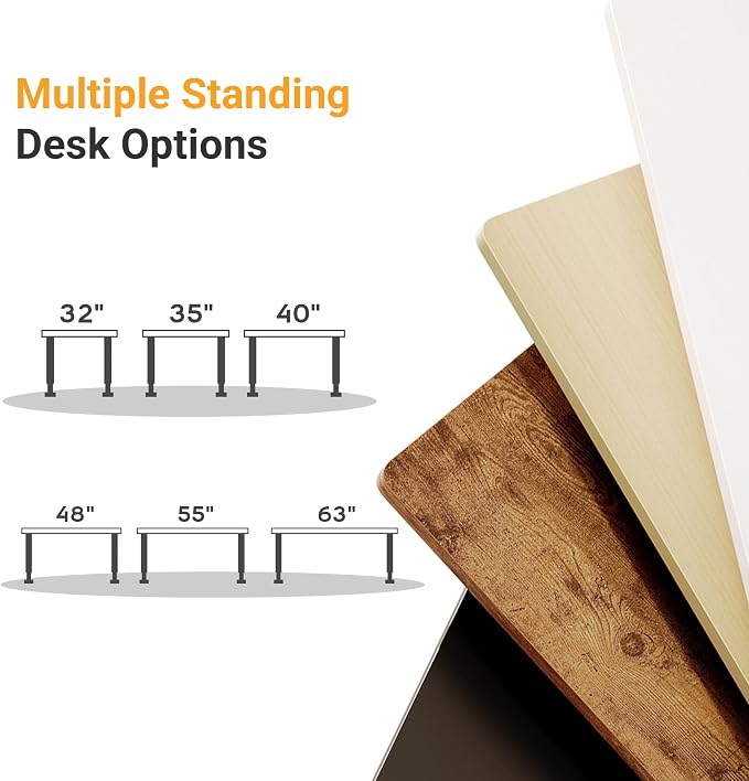 YDN Electric Standing Desk, 40x24 Inch, Black | 3 Memory Presets, Cable Management, Adjustable Height, Sit Stand, Computer Workstation, Home Office