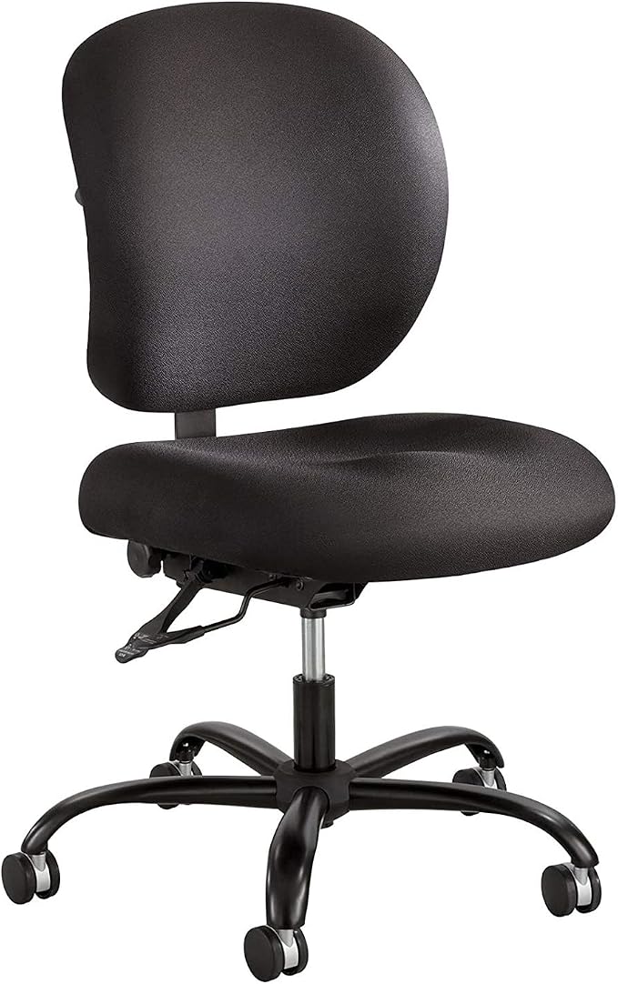 Safco Products 3391BL Alday 24-7 Task Chair (Optional arms Sold Separately), Black