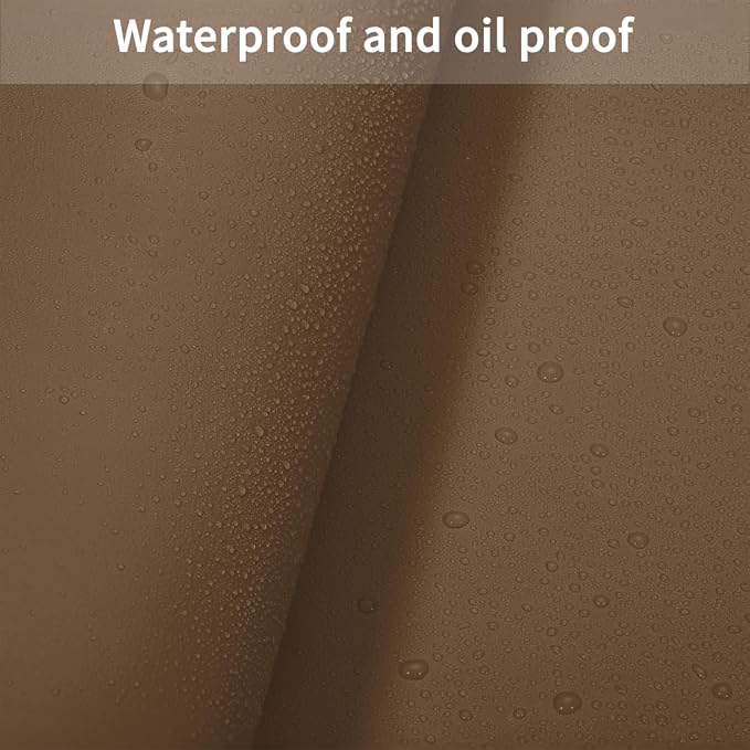 Desk Cover Protector - 24x36 Inch Waterproof Can Cover Up Defects Protect The Surface of Furniture from Scratches Can Be Used for Office Coffee Table Dorm(Mud Color+Champagne Gold 24x36)