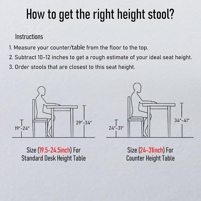 Lockable Stool with Back and Foot Rest Ergonomic Rolling Hydraulic Adjustable Stool for Doctor Esthetician Artist Home Small Office Desk (Blue, 19.5''-24.5'')