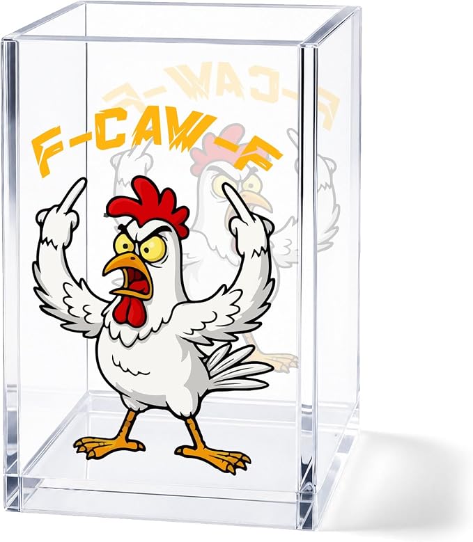Funny Acrylic Pen Holder Cup, Hidden Message Desk Decor, Sarcastic Pencil Holder Organizer, Coworker Gag Gift, Office Desk Accessories
