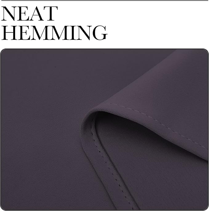NICETOWN Blackout Curtain 86 inch Long, Greyish Purple, W55 x L86, 1 Panel, Thermal Insulated Window Treatment with Grommet Room Darkening Thermal Insulated Panel for Bedroom/Living Room
