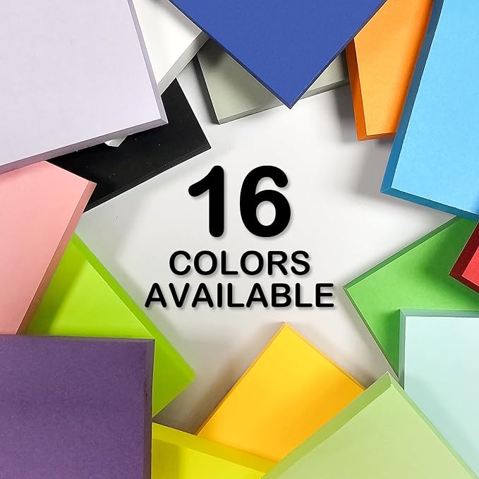 Super Sticky Notes,6 Pads Self-Stick Note Pads 3 x 3 in,600 Sheets Total Sticky Notepad Bulk Post,Office Supplies,School Supplies,Christmas Decor (Light Blue, 6 Pads Sticky Notes 3x3)