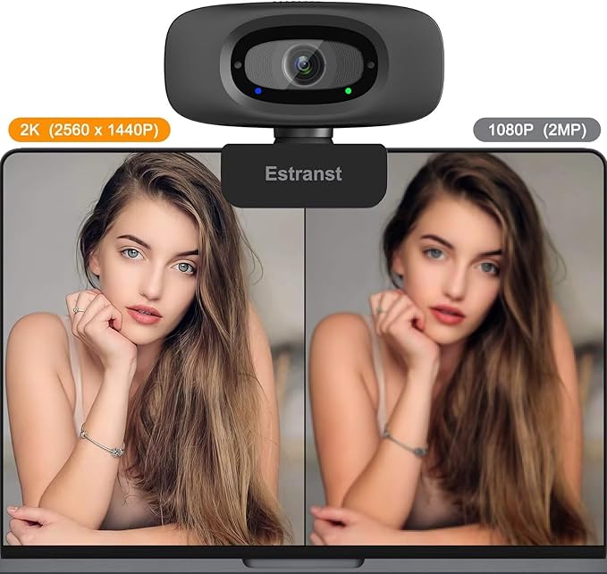 1080P Webcam for PC Laptop MacBook Computer Desktop, with Microphone & Privacy Cover & USB C Adapter