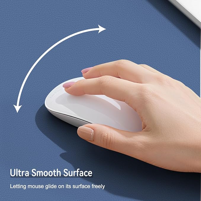 Dual Sided Leather Desk Mat - Waterproof Desk Pad - Ideal for Large Mouse Pad and Desk Mats on Top of Desks (Blue, 33"*13")