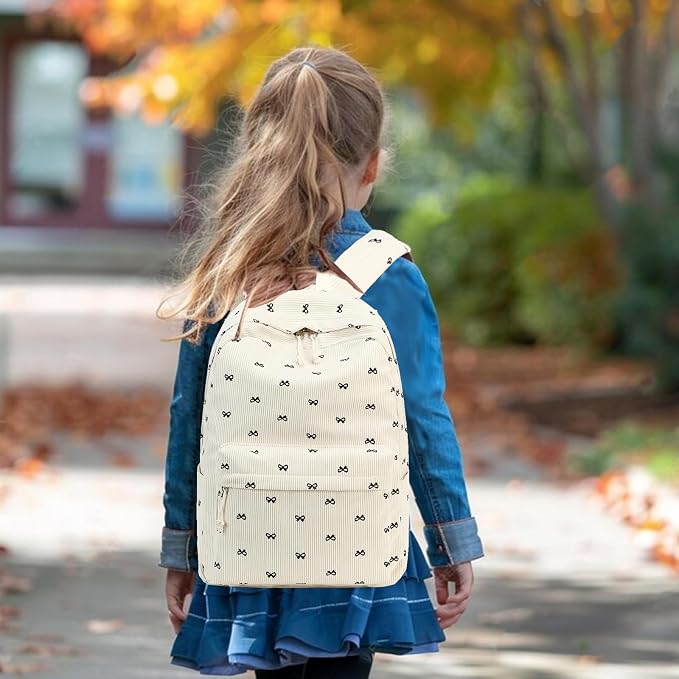 LEDAOU Backpack for Girls School Bag Kids Bookbag Teen Backpack Set Daypack with Lunch Bag and Pencil Case | Kids