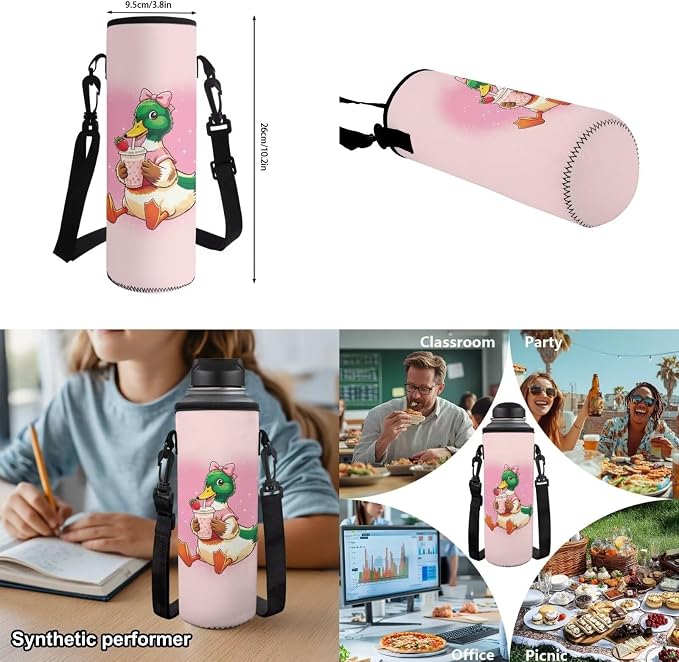 Duck Hunter Girls School Backpack Set 4 PCS, 17 Inch Pink Bow Camo Bookbag with Insulated Lunch Bag for Kids Ages 6-8 Elementary Back to School Supplies