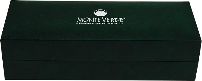 Monteverde USA Impressa Fountain Pen Gun Metal with Red Trim - Medium Point - JoWo German Nib