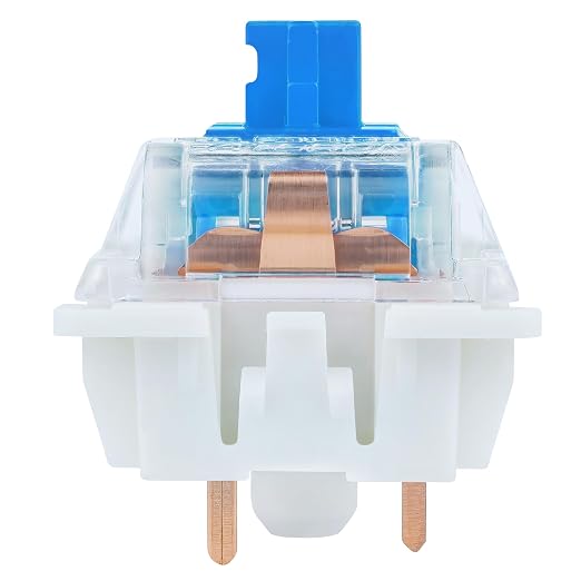 Gateron G Pro 3.0 Blue Switches for Mechanical Keyboard - 32 Pack, Pre-Lubed 3-Pin Clicky RGB Switches (60gf)