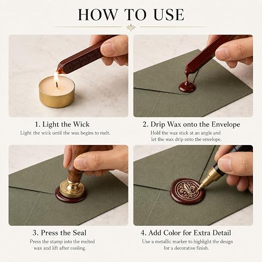 6 Pieces Sealing Wax Sticks with Wicks for Letter Seal Wax Stamp,Wedding Invitations, Packaging Decoration,Christmas Gift Ideas (Wine Red)